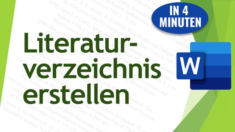 Schritte zur Erstellung eines Quellenverzeichnisses